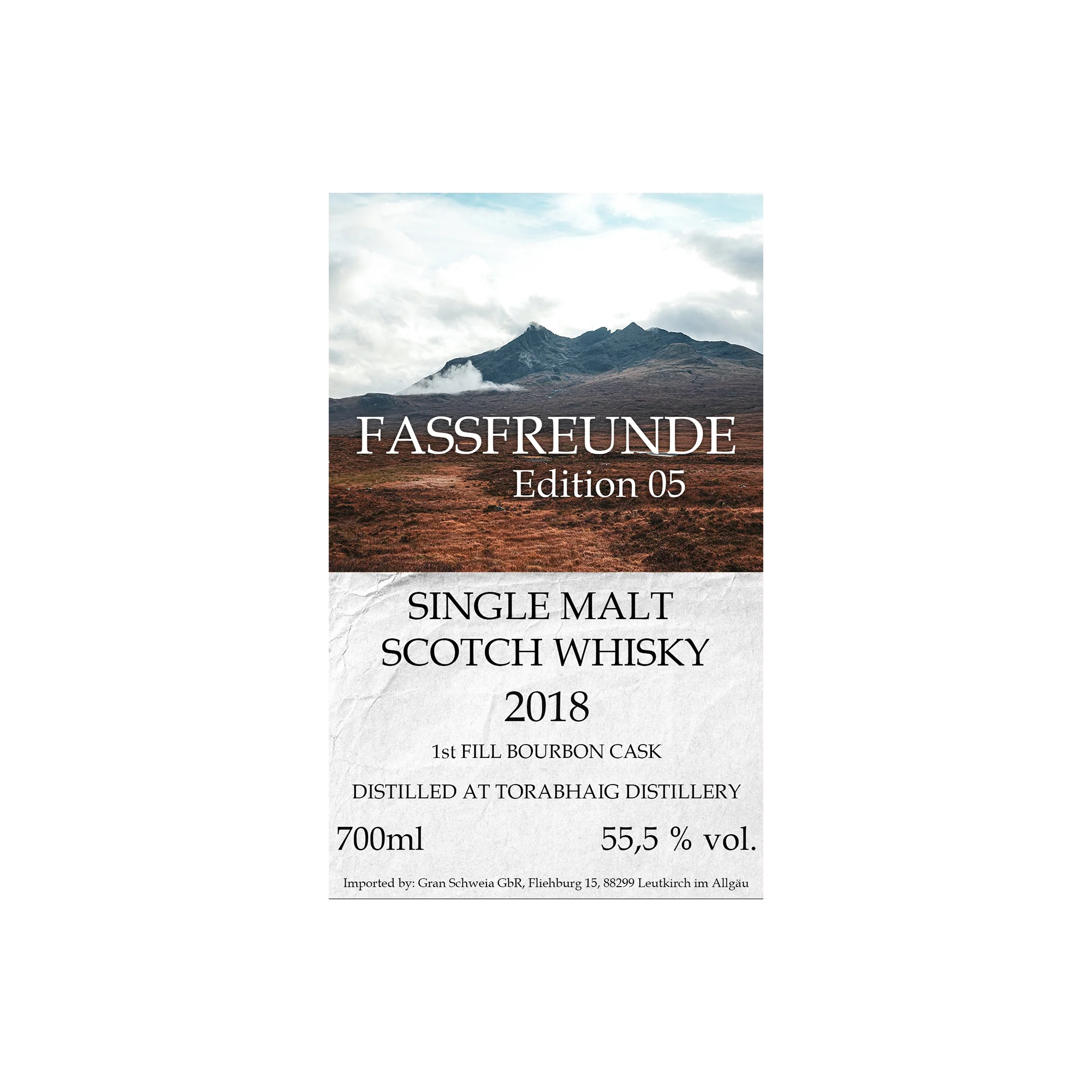 Vorbestellung Single Malt Scotch Whisky Fassfreunde Edition No. 05 2018/2026 Torabhaig Bourbon Cask